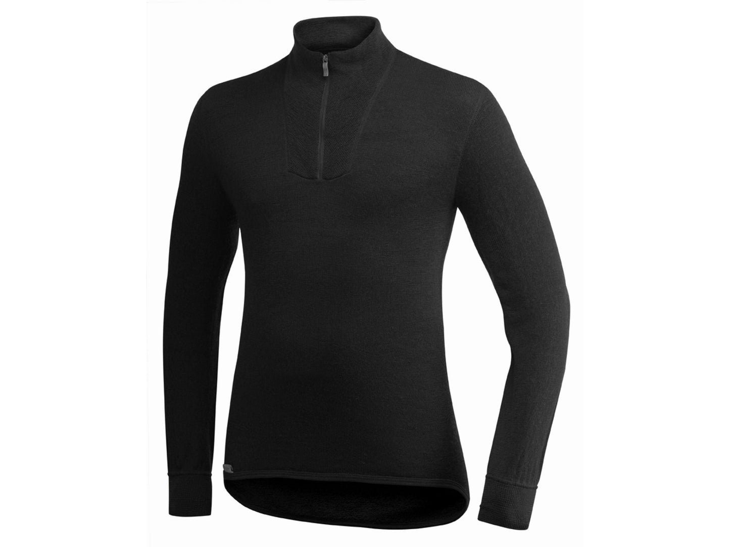 Unterhemd Zip Turtleneck 400 g/qm Unisex Schwarz M