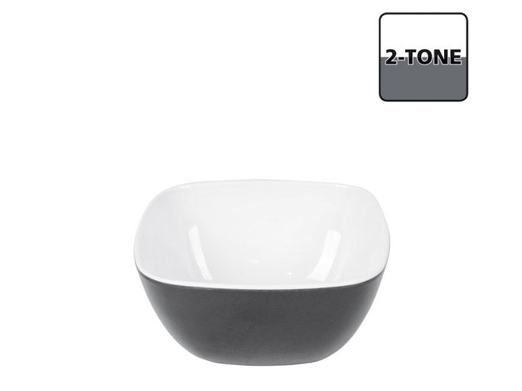 Bowl Square Melamin Small 2-ton Grau Schale