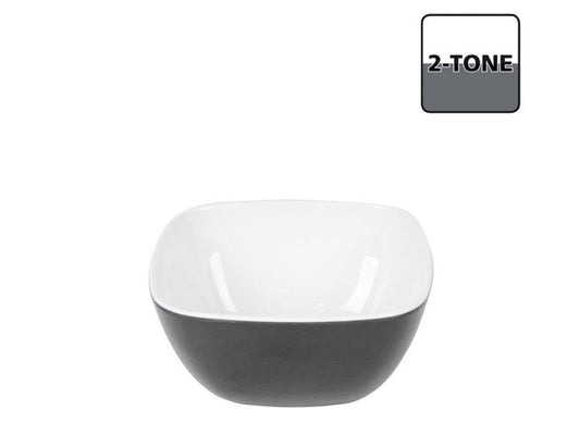 Bowl Square Melamin Small 2-ton Grau Schale