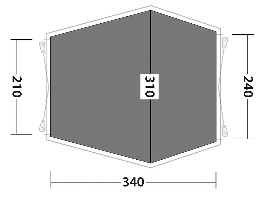 Outwell Zeltunterlage Woodcrest (340x310cm)