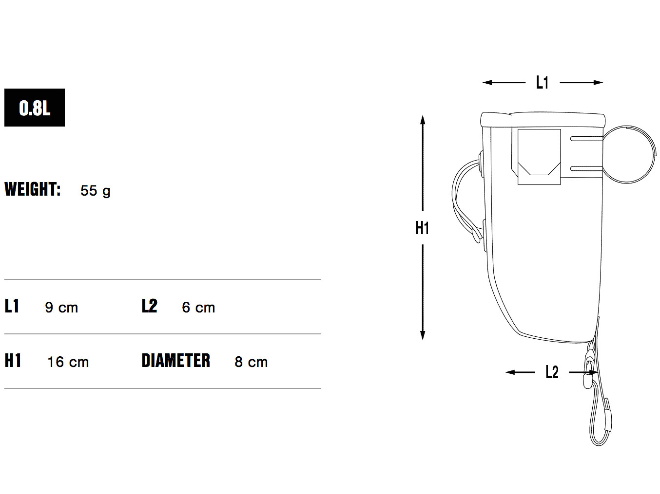 Apidura Food Pouch (1,2L)