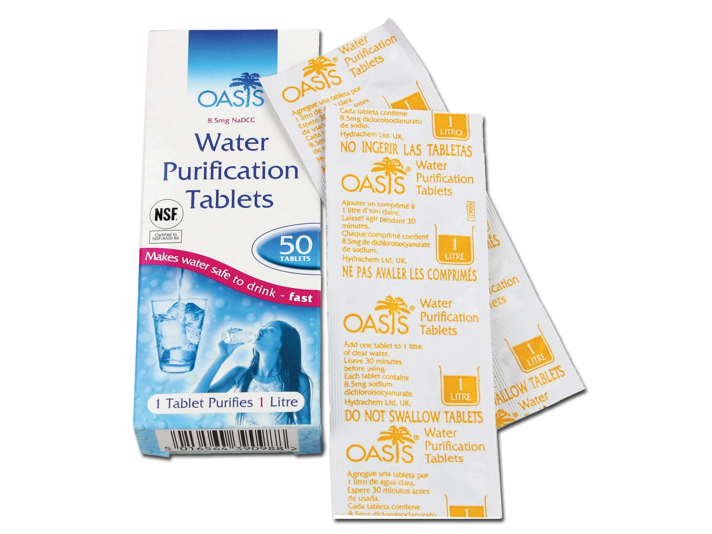 Oasis Wasserreinigungstabletten (50 Stück)