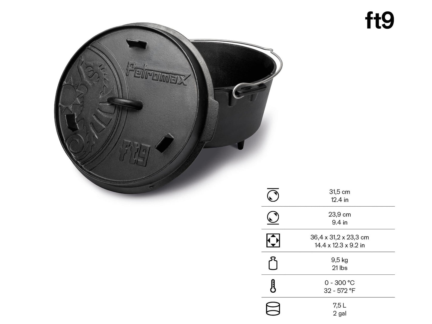Feuertopf Dutch Oven FT9   8,5 l